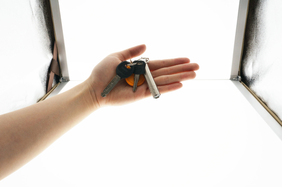 Het Roestvrije staal het LEIDENE van de buisvorm Flitslicht van Keychain voor Giftbevordering