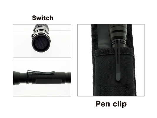 traditioneel handsize 2*AA-Zoemende flitslicht van het batterijen het handige cree geleide hoge lumen voor EDC