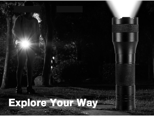 EDC Waterdicht Handbediend Geleid Flitslicht 164 Lumen van de Aluminiumlegering het Materiaal