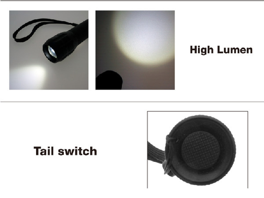 Skidproofedc LEIDEN Flitslicht 500 de Lumen Hoge Macht van de Helderheids5w Output