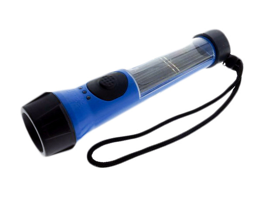 100 Lumen Zonne Aangedreven Flitslicht, ABS Plastiek Geleide Flitslichttoorts