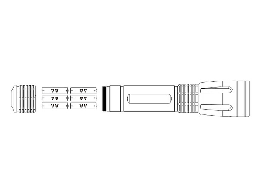 Het tactische Militaire Geleide Flitslicht Openluchtipx7 Waerproof van de Wetshandhaving