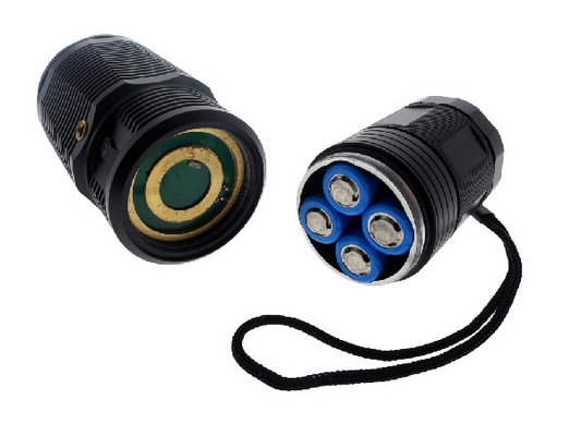 Hoge Prestaties Navulbare LEIDENE Flitslicht Extreme Heldere 4 * 18650 Batterijen