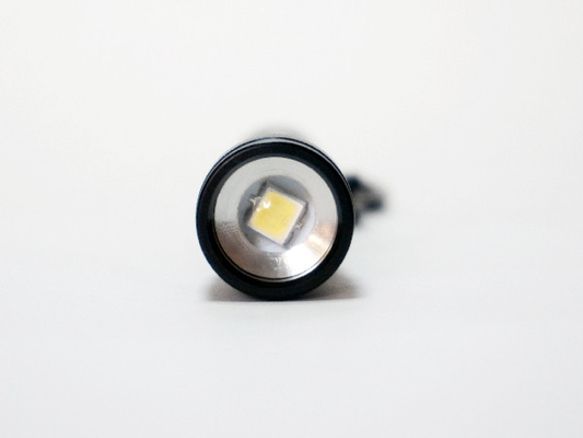 Van kleine Heldere Openlucht LEIDENE van de het Aluminiumlegering Flitslichtkeychain de Materiële Zwarte Kleur
