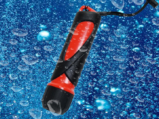 IPX8 waterdicht Geleid het Duiken Flitslicht, 4AA-het Flitslicht van het Batterij10m Vrij duiken